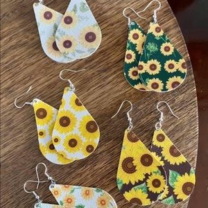 Sunflower Dangle Earrings